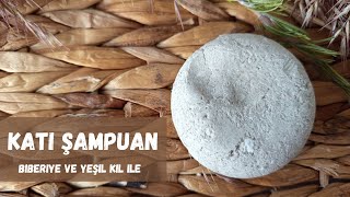 Kati Şampuan Biberiye Ve Yeşil Kil Ile Katı Şampuan