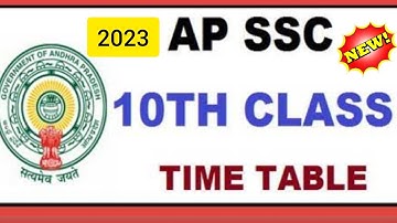 AP SSC Time Table 2023 - Download AP 10th Class Exam Date Sheet 2023- New 10th Class Date Sheet 2023