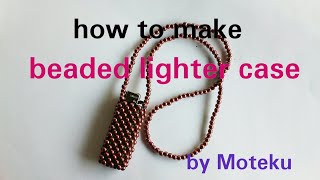 Lighter case Diy beaded lighter case tempat korek api manik tutorial