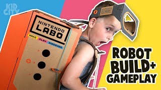 Little Flash and DadCity build a Nintendo Robot!