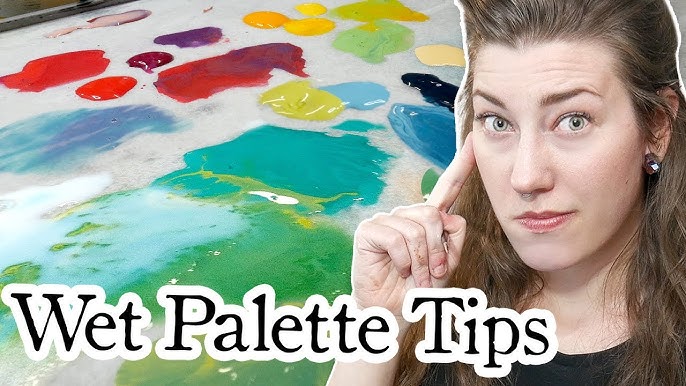 Wet Palette Gifts Modellfärbe-Nasstablett für Miniaturmalerei, Modellfarbe