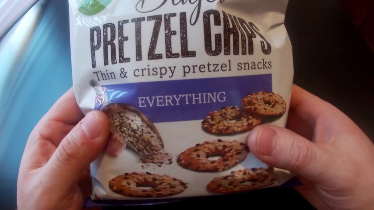 Bagel PRETZEL CHIPS Thin & crispy pretzel snacks YouTube