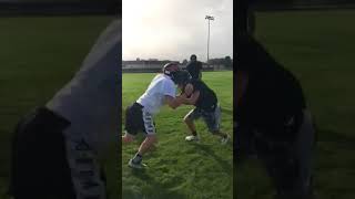 WR stalk block back n forth