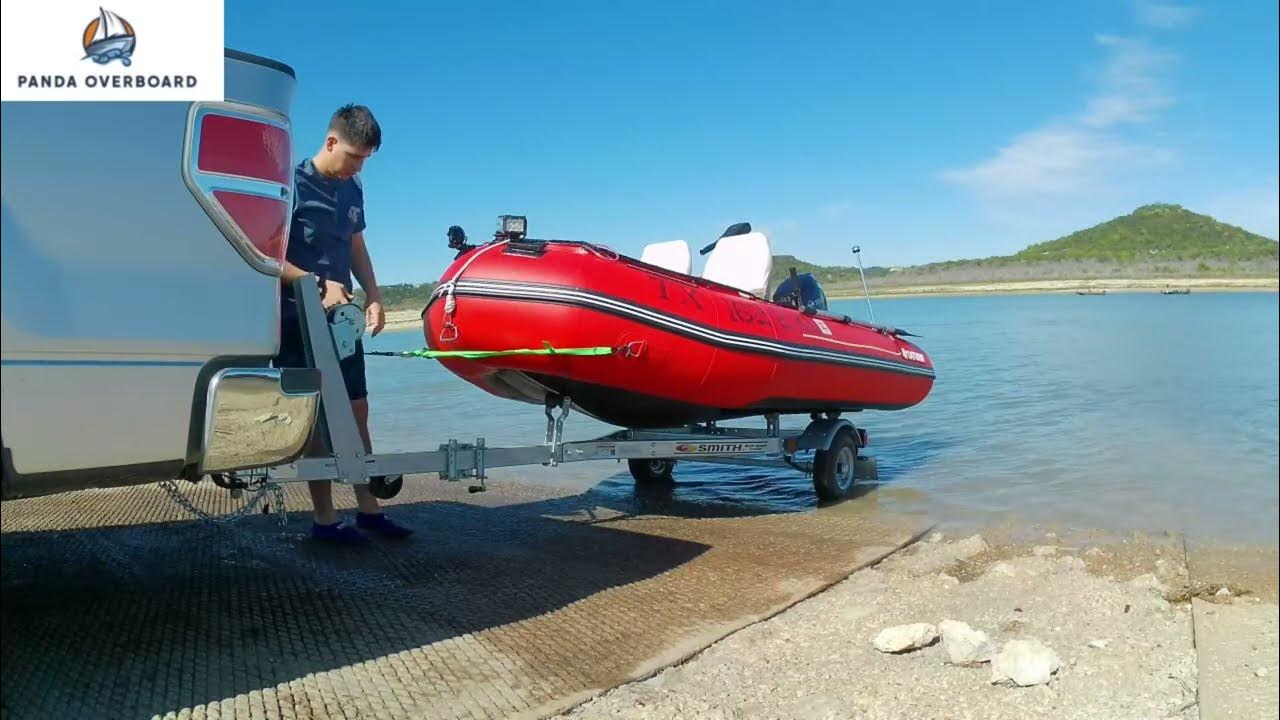 HOW I Launch my HARD FLOOR inflatable boat with ALL MY ACCESSORIES