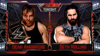 Wrestling Revolution 3D Wr3D Mod - Raw Episode Part 1 - Dean Ambrose C Vs Seth Rollins