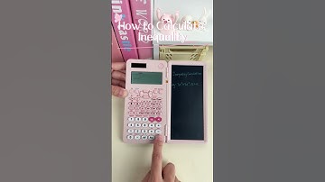 How to calculate Inequality in NEWYES fx-991EX scientific calculator  #newyes #math #tutorial