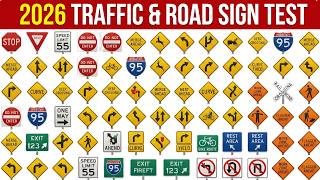 Top 50 US Road Signs You MUST Know Before Your DMV Test | 2026 DMV Road Signs