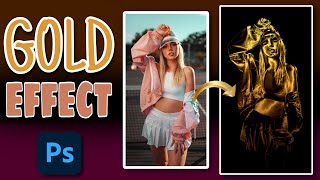 The " Midas Touch " Filter in Photoshop ! ( Gold Effect )
