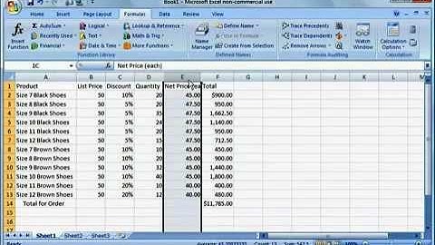 Excel 2007 Tutorial 2 Basic Spreadsheet