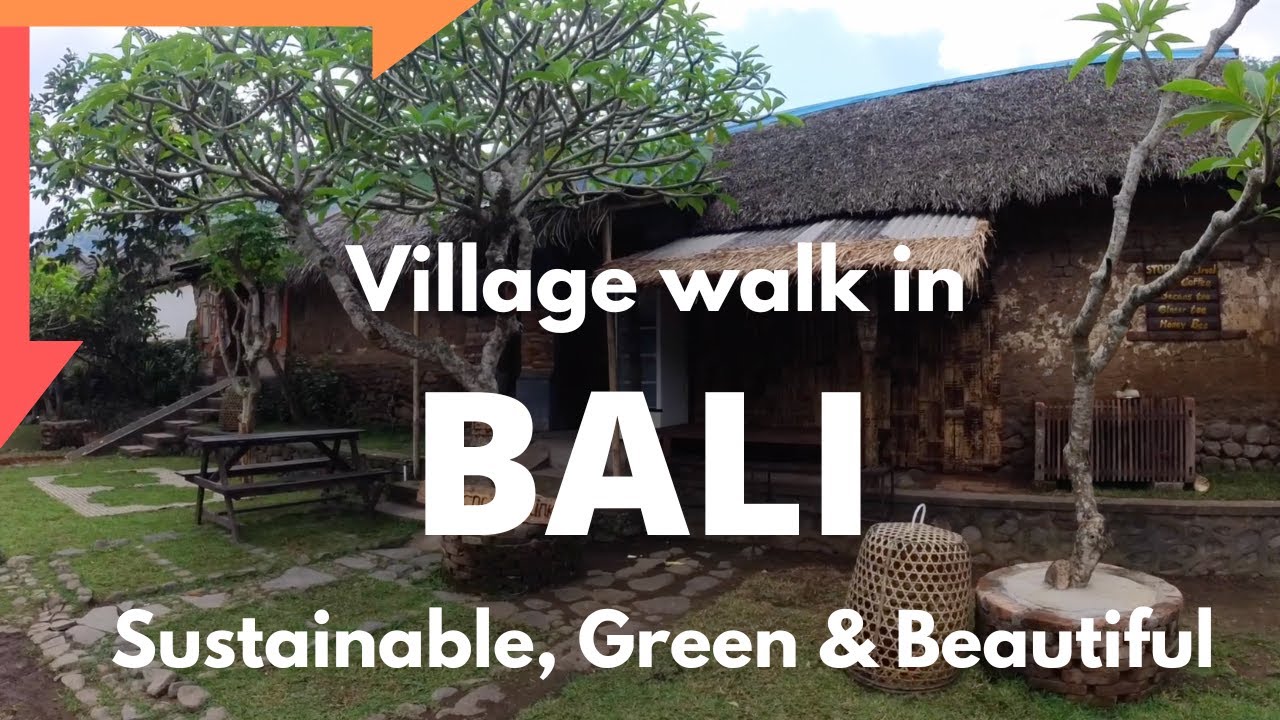BALI Village Walk 🇮🇩 unedited - Sustainable, Green & Beautiful
