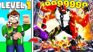 I BECAME BEN 10 TO DESTROY THE WORLD IN ROBLOX !! screenshot 5
