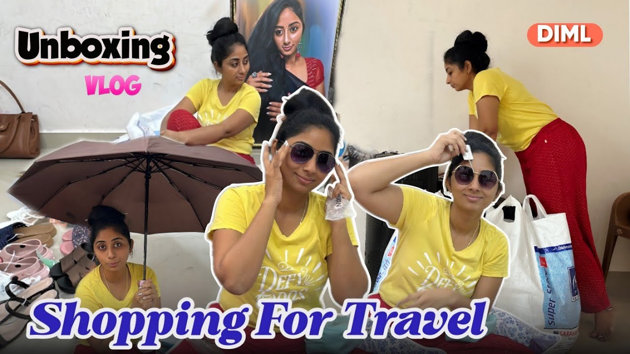 Diml Vlog Shopping For Travel 🛍️ || Unboxing Vlog 📦 || DIML || @SharmysVlogs # ...