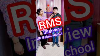 RMS Interview | Military School Interview questions | Up Sainik school interview video