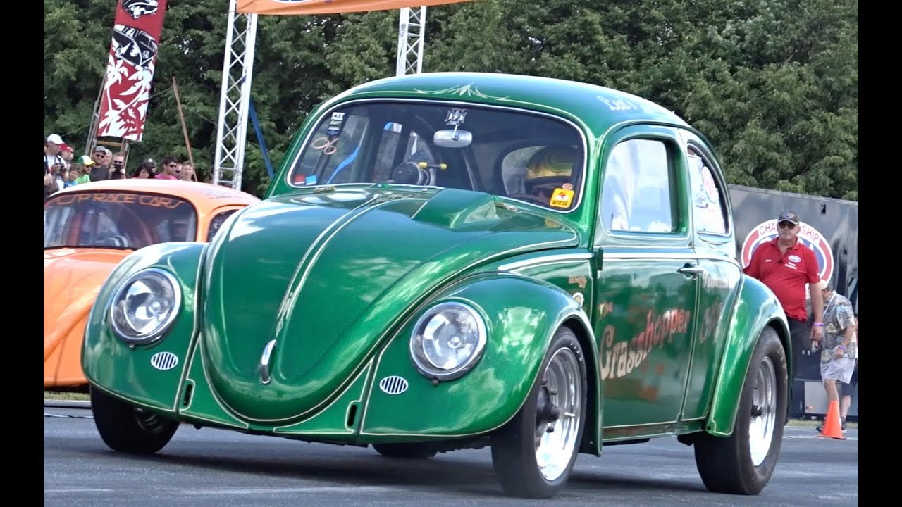 EMPI Legend Darrell Vittone driving the VW Gasser 12.2