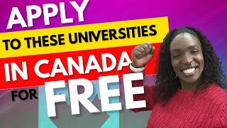 NO APPLICATION FEE FOR INTERNATIONAL STUDENTS TO STUDY IN CANADA 🥳🥳🥳|SCHOLARSHIPS |NO TOEFL