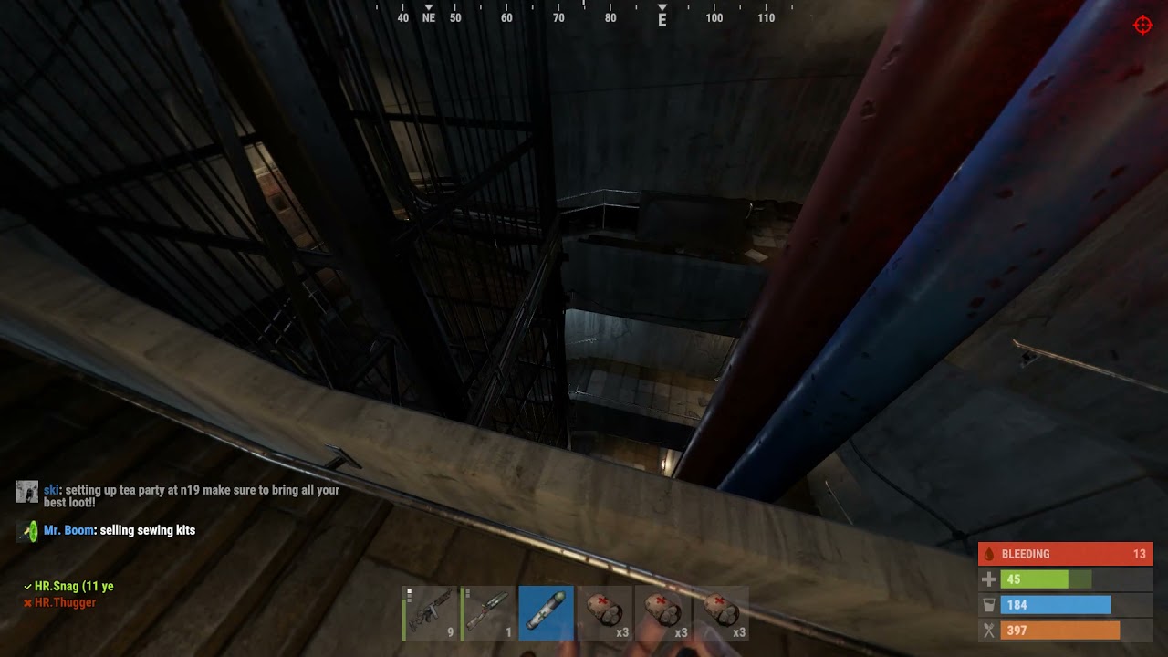 POV: Taking no fall damage in Rust