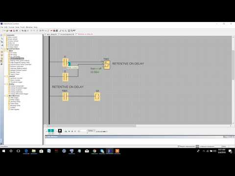 Retentive On Delay timer | Siemens LOGO PLC | PLC Training