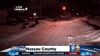 Motorists Using Caution In Nassau County Slick Spots