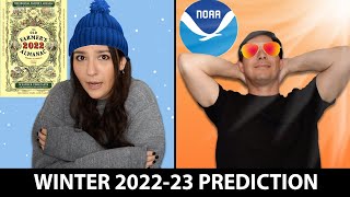 NOAA vs FARMER'S ALMANAC WINTER WEATHER PREDICTION | Meteorology Monday