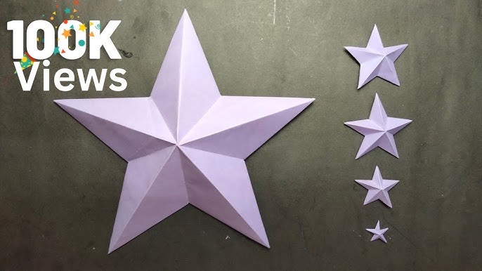 How to Make a 3D Folded Paper Star