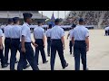 Airman graduation ceremony at Lackland AFB. Pass in review.