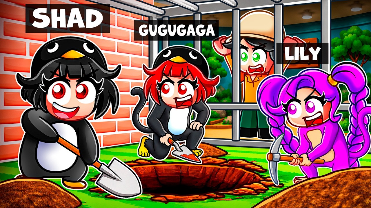 I Pretended to be A GUGUGAGA PENGUIN in Roblox Escape the Zoo..