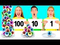 100 Layers of Food Challenge | Kitchen War by Fun Fun Challenge