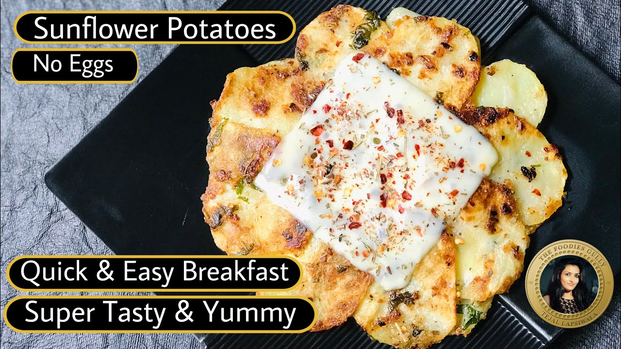 10 minutes recipe | quick & easy breakfast recipe | sunflower potatoes without egg #Shorts | The Foodies Gully Kitchen