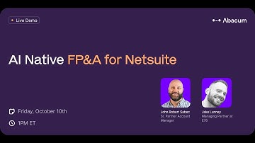 Live Demo: AI Native FP&A for NetSuite