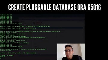 create pluggable database ORA 65016 | Guilherme Brito