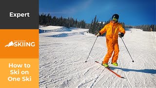 How to Ski on ONE SKI - The Ultimate Balance Exercise!
