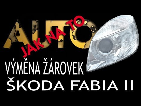 Replacing the front lights of ŠKODA FABIA II