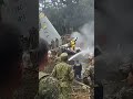 Colombian Hercules C-130 Engulfed in Flames, At Least 66 Dead in Horror Crash #shorts