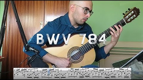 J.S.Bach - Invention in A minor (BWV 784), arrangement for solo guitar [ + Free Music Sheet]