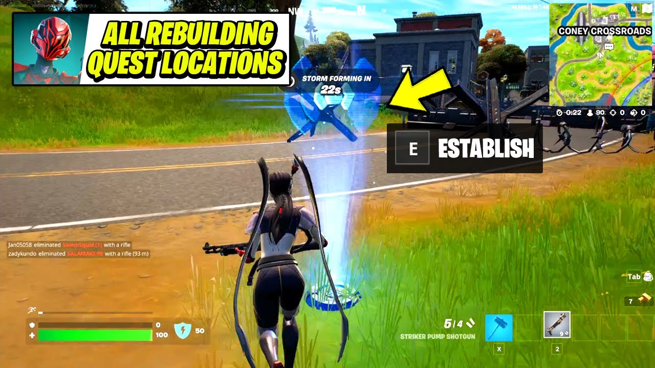 Establish Device Uplink Near Condo Canyon & Retrive IO Envelopes with Topsecret plans (Fortnite