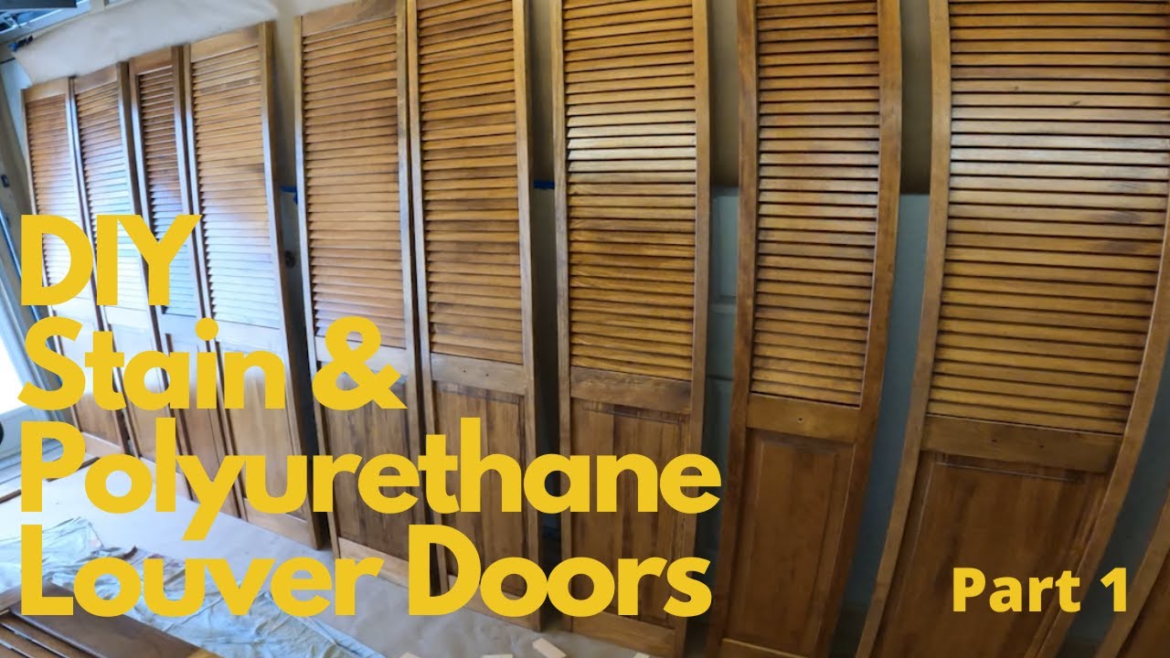 Diy Stain Polyurethane Louver Doors