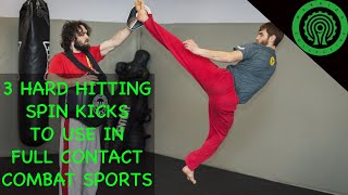Karate Training - 3 Hard Hitting Spin Kicks for use in Full Contact Combat Sports with Marcus Lewis