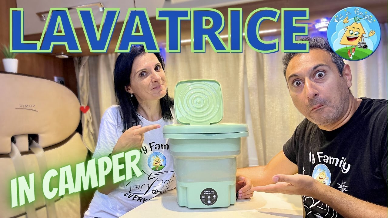 Mini LAVATRICE in CAMPER 🚐 FUNZIONA DAVVERO?!? 🤩 UNBOXING e TEST di  funzionamento 