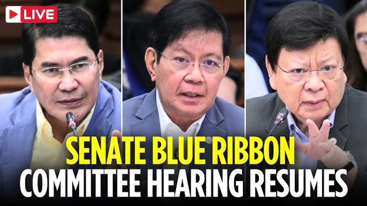 Blue Ribbon Committtee Table 🔴 Philippines Live: Senate Blue Ribbon Committee Hearing Resumes ...