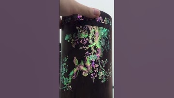 Hộp trà trắc khảm ốc cao cấp