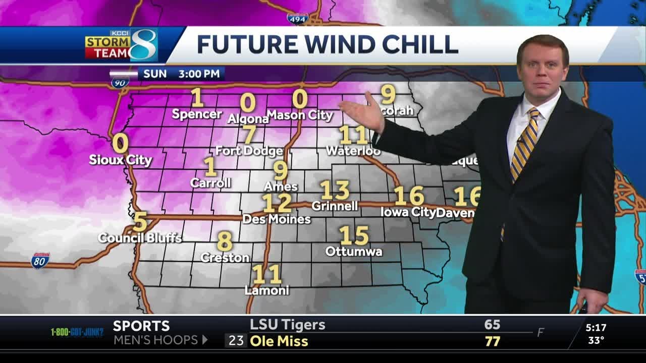 Iowa Weather: Gusty winds bringing colder weather today - YouTube