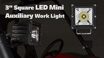 LED Harley Davidson Mini Auxiliary Work Light 3" Square 15 Watt