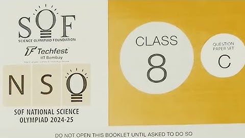 #Favfive | SOF National Science Olympiad Class 8 Set C 2024-25 | NSO question | #nso | #science