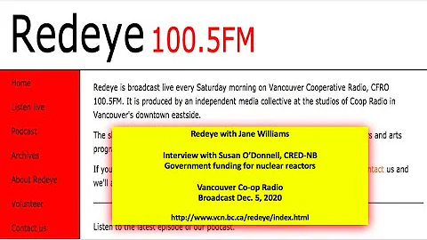 Redeye - radio interview with Susan O'Donnell - CR...