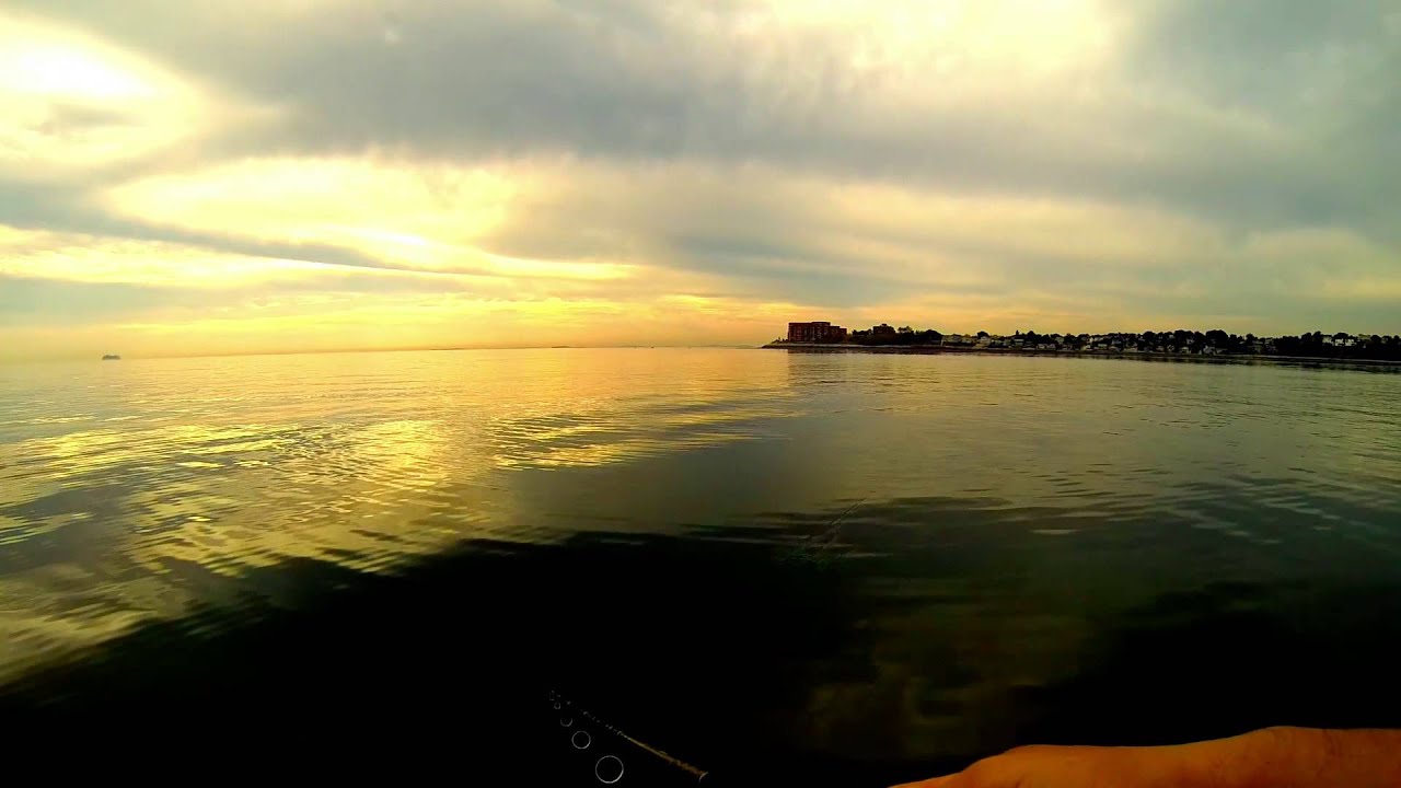 Striper fishing Boston Harbor standup paddling YouTube