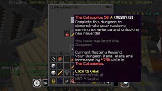 CATA 50 RUN (Hypixel Skyblock)