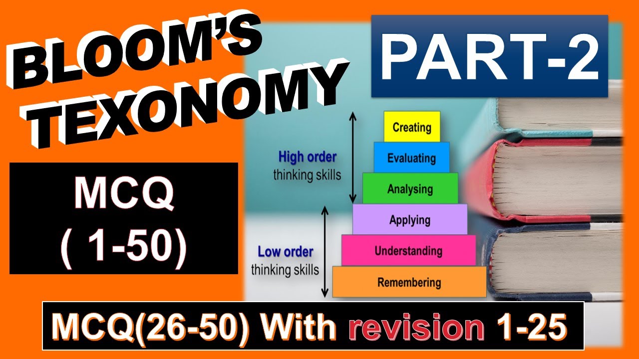 BLOOM’S TEXONOMY MCQ PART 2 || GPClasses