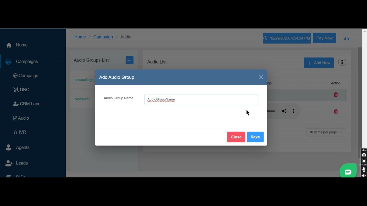 Audio Module - Free Call Center Software Tutorial