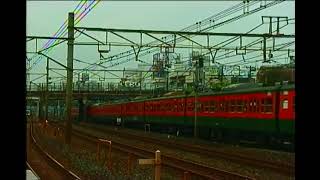 115系湘南色　11両編成　鶯谷駅通過