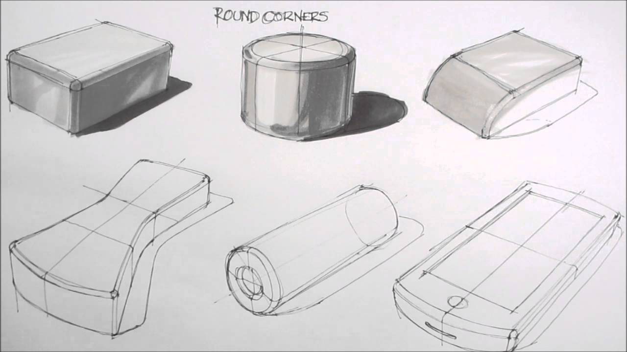 basic sketching techniques rounded corners YouTube